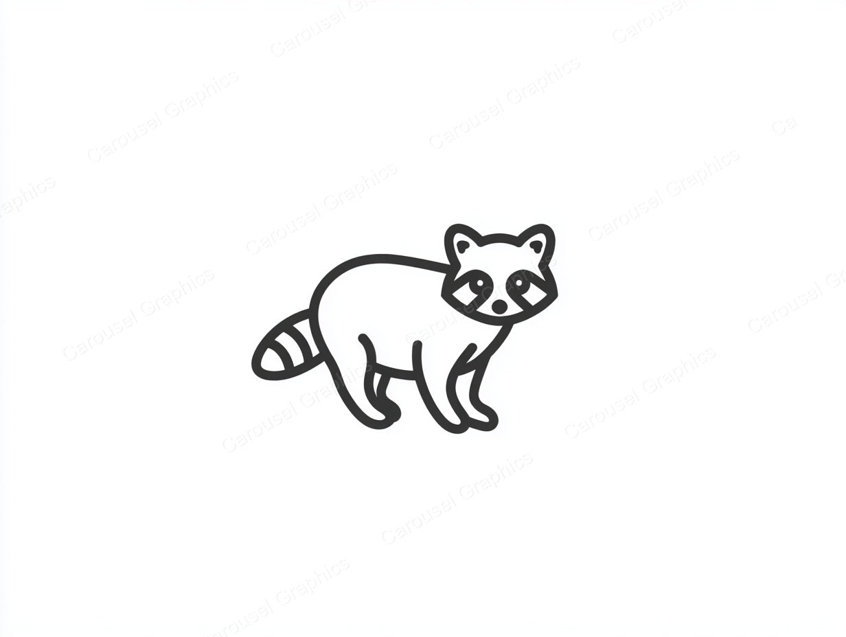Raccoon Vector Graphic preview