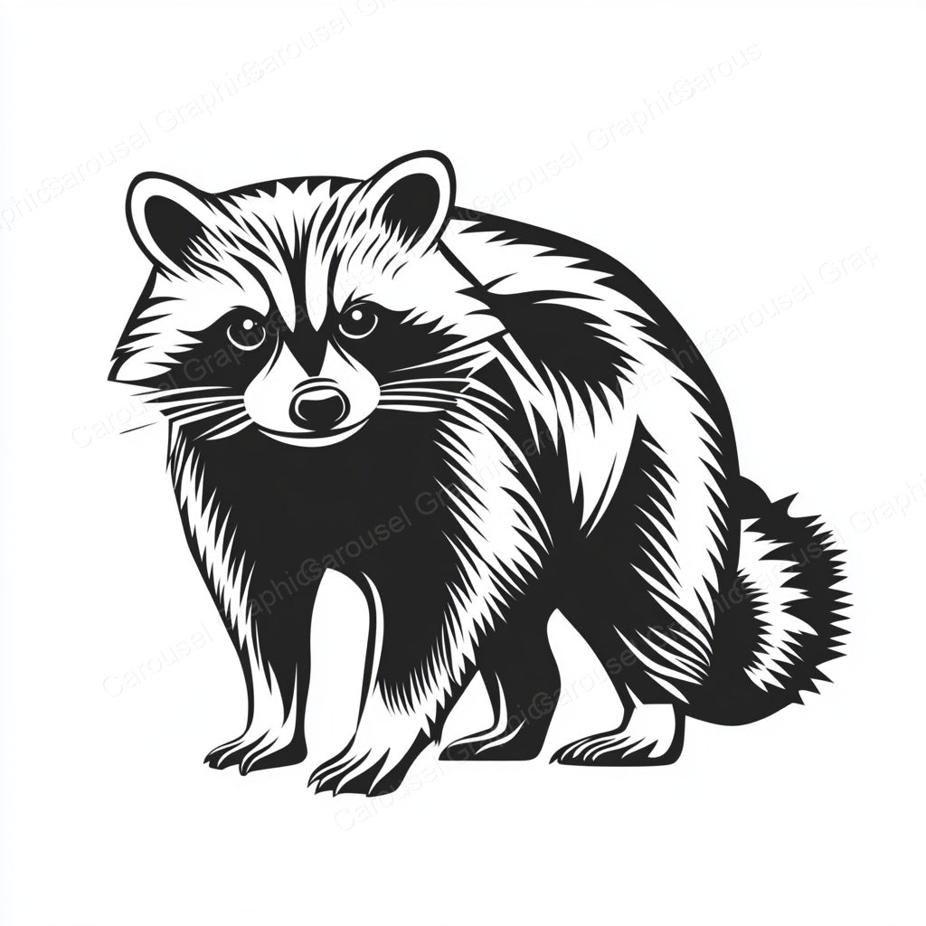 Raccoon Vector Graphic preview