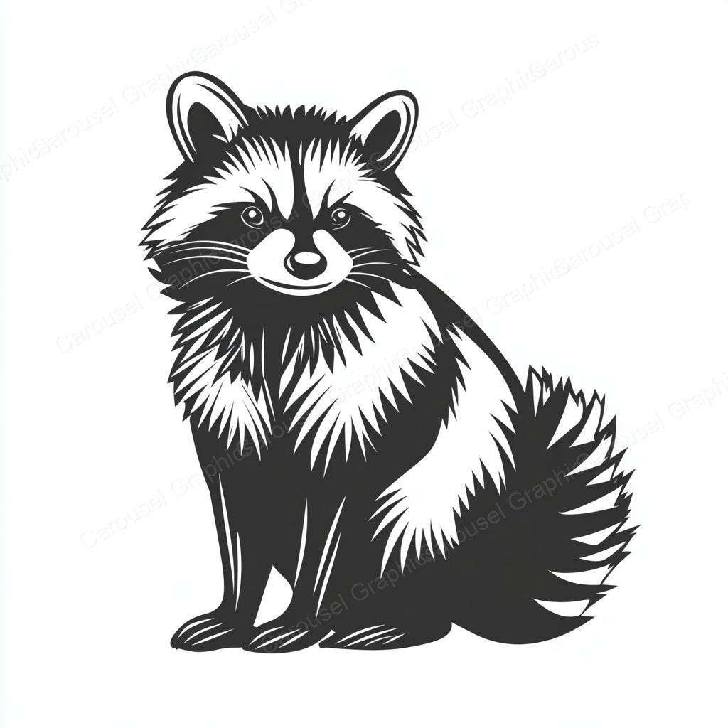 Raccoon Vector Graphic preview