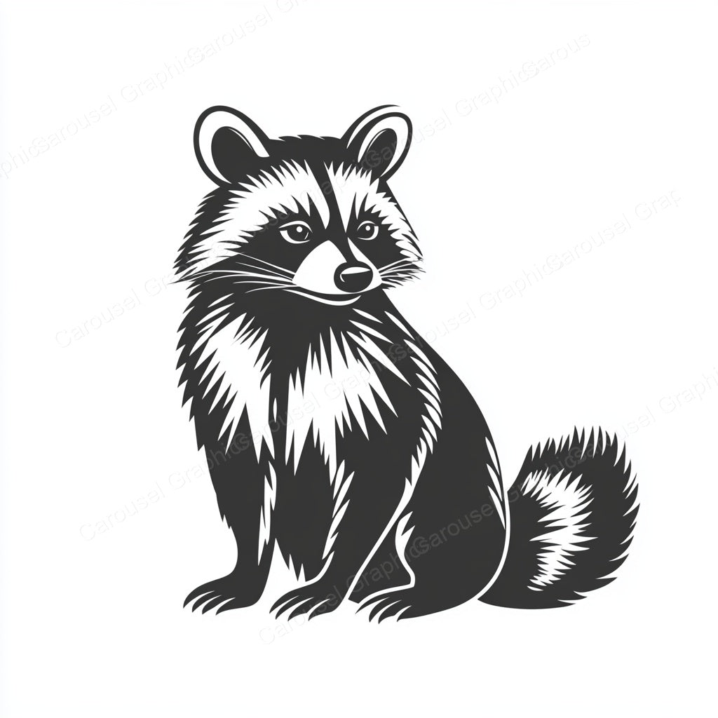 Raccoon Vector Graphic preview