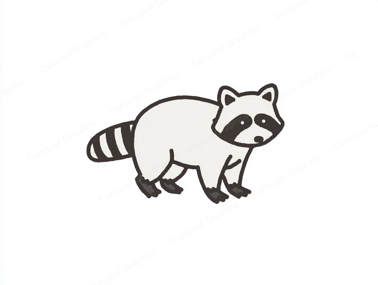 Raccoon Vector Graphic preview