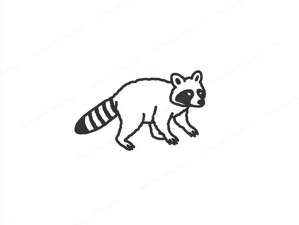 Raccoon Vector Graphic preview