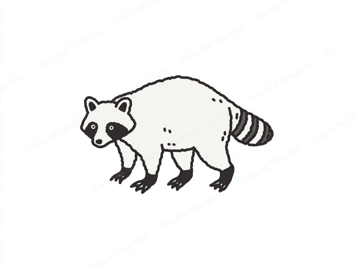 Raccoon Vector Graphic preview