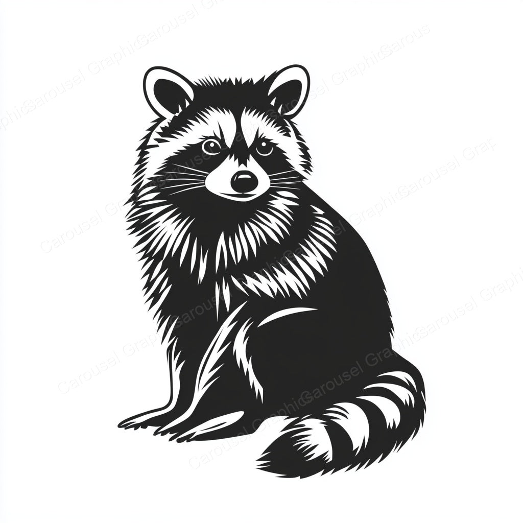 Raccoon Vector Graphic preview