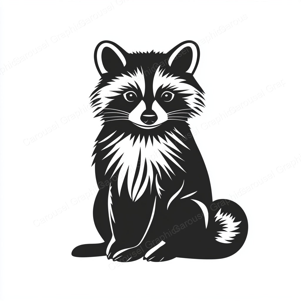 Raccoon Vector Graphic preview