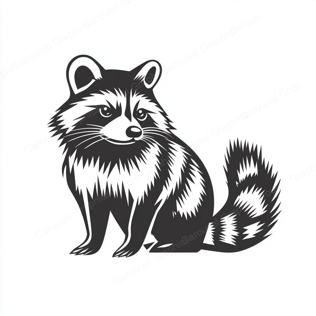 Raccoon Vector Graphic preview