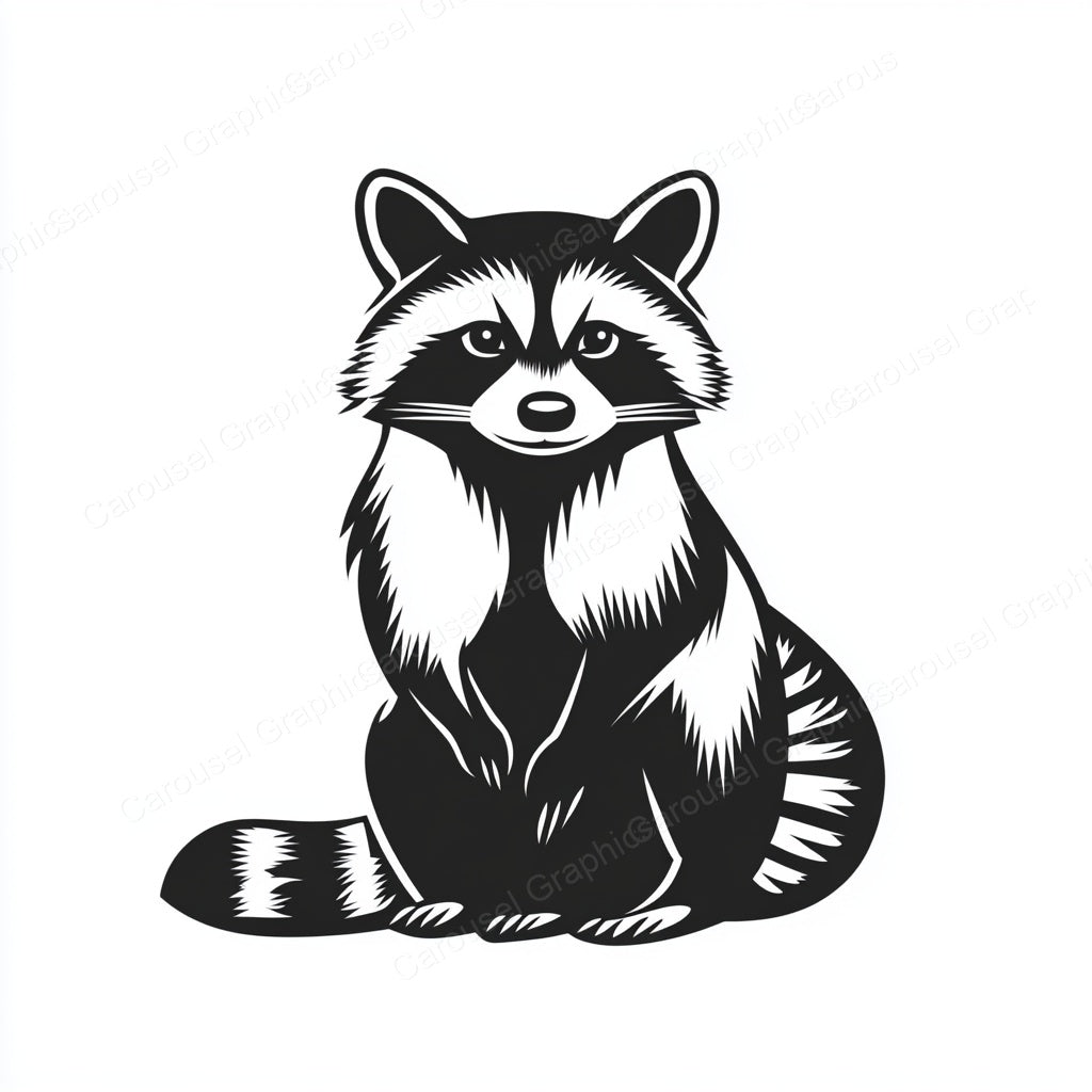Raccoon Vector Graphic preview