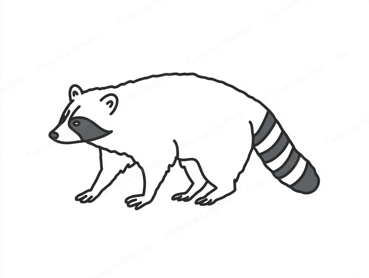 Raccoon Vector Graphic preview