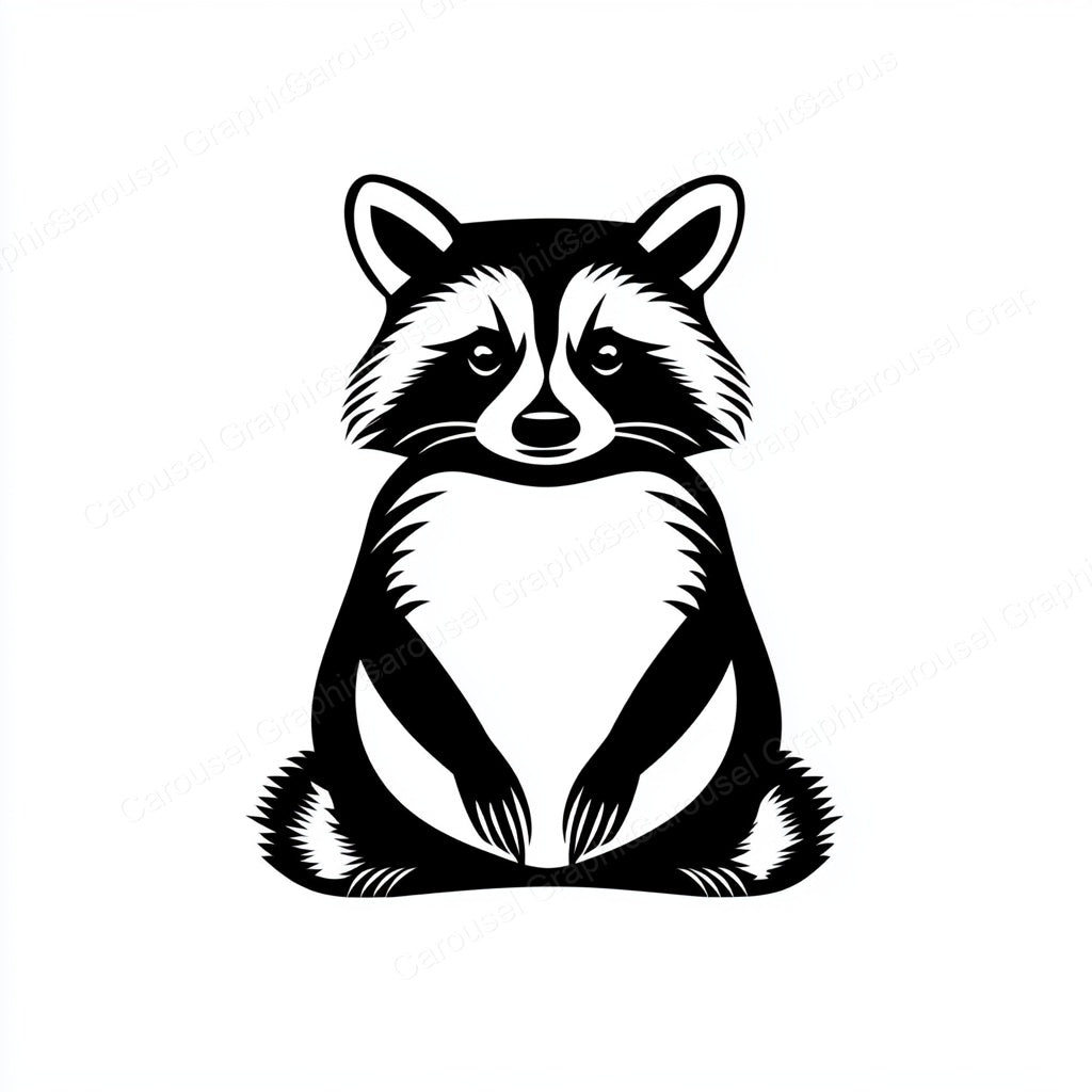 Raccoon Vector Graphic preview