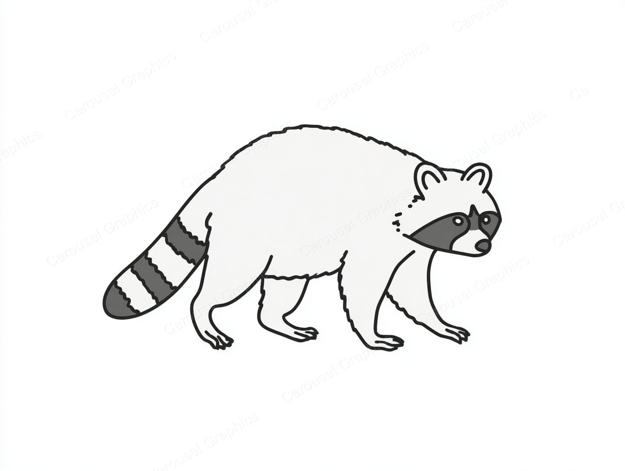 Raccoon Vector Graphic preview