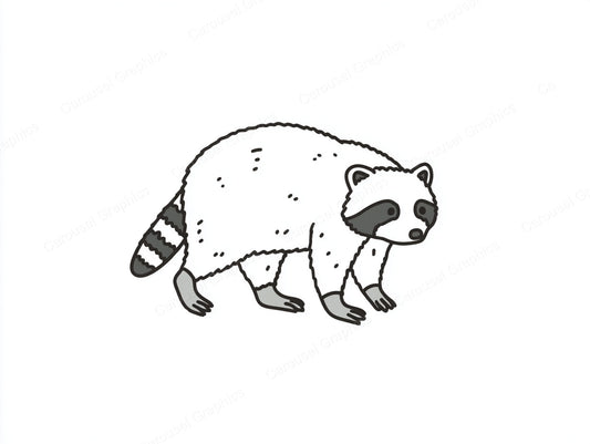 Raccoon Vector Graphic preview