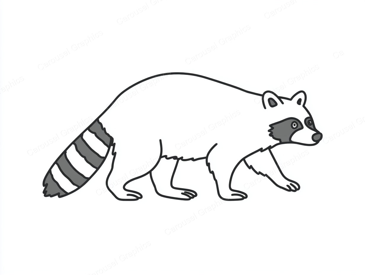 Raccoon Vector Graphic preview