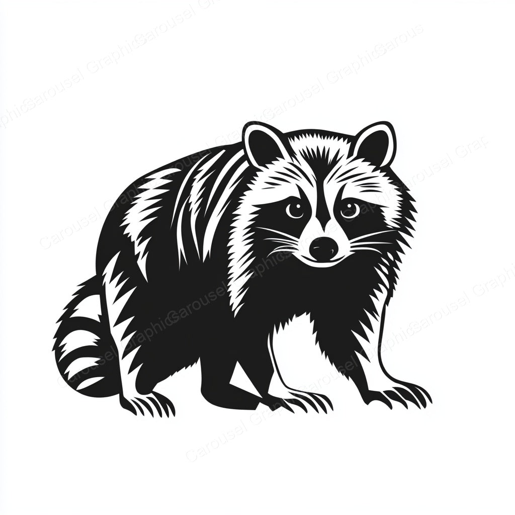 Raccoon Vector Graphic preview