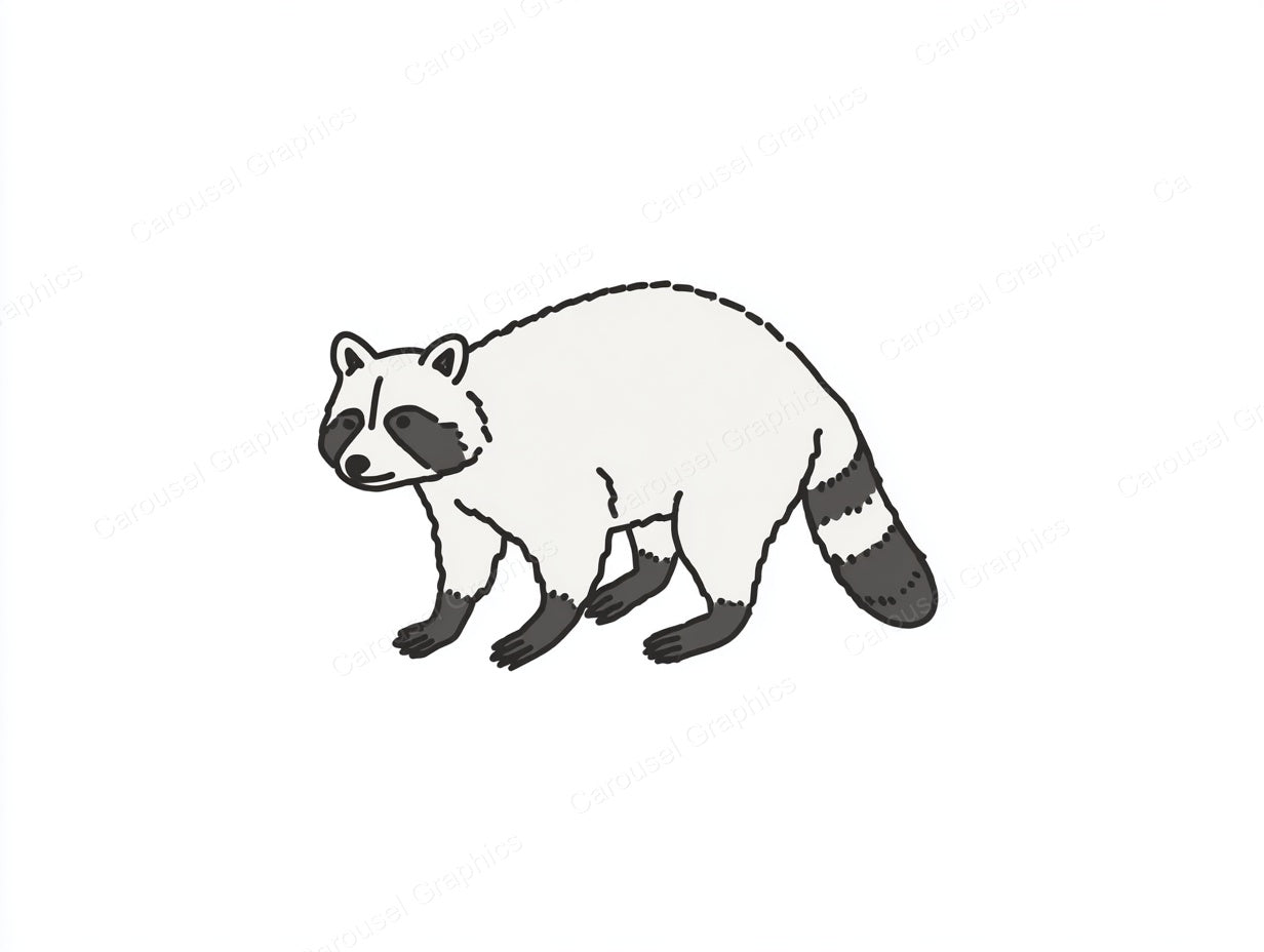 Raccoon Vector Graphic preview