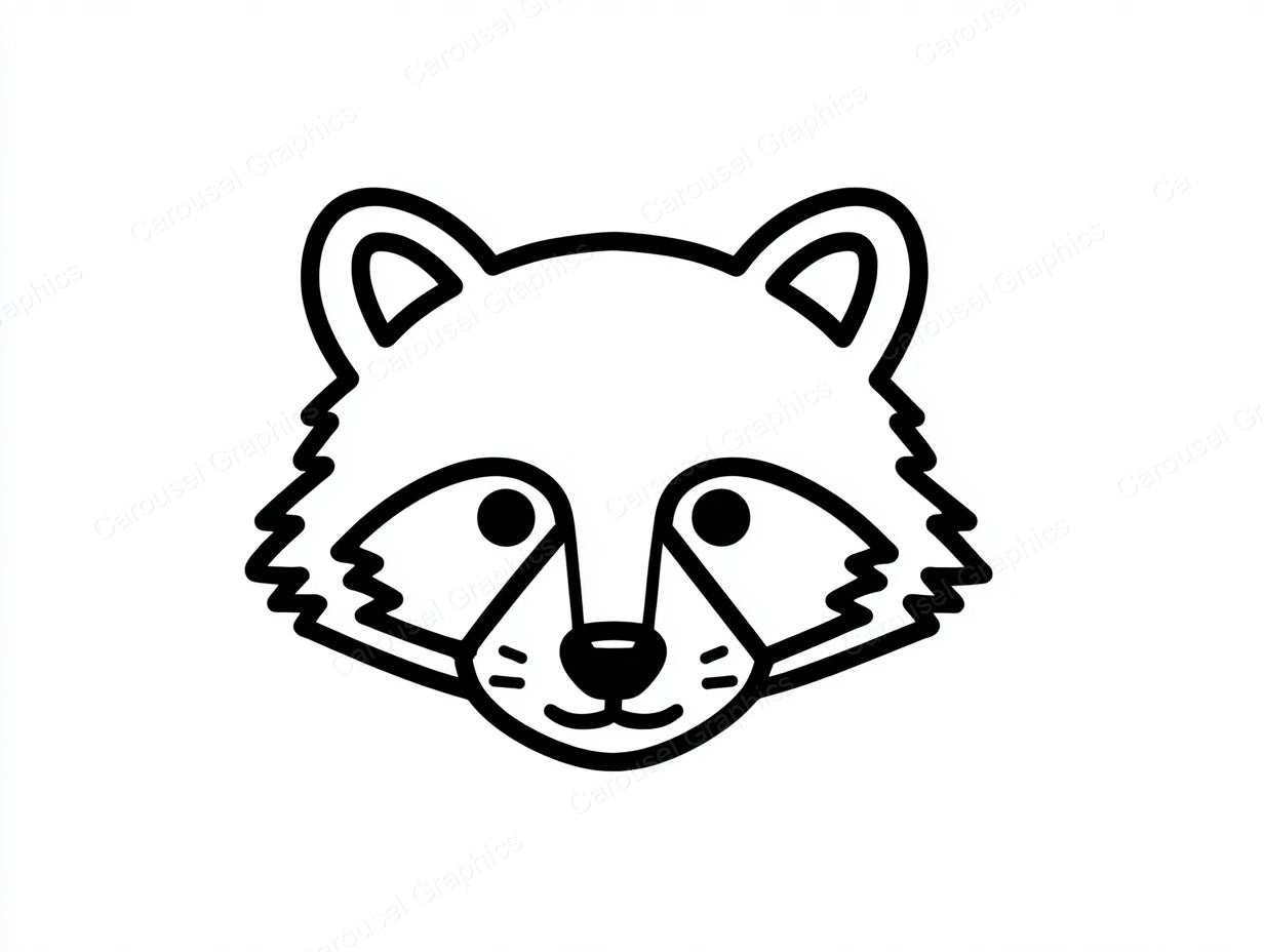 Raccoon Vector Graphic preview