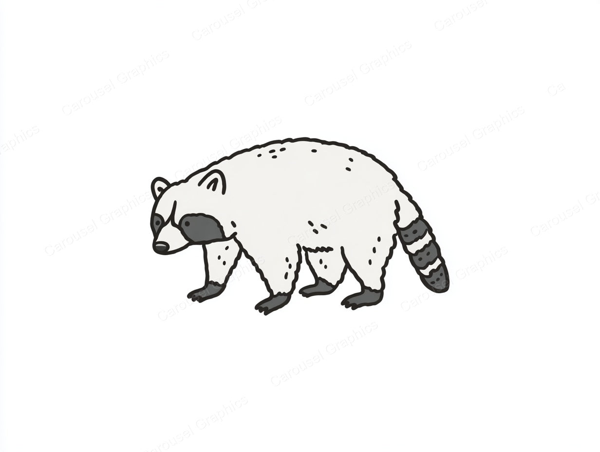 Raccoon Vector Graphic preview