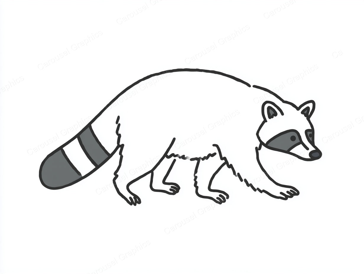 Raccoon Vector Graphic preview