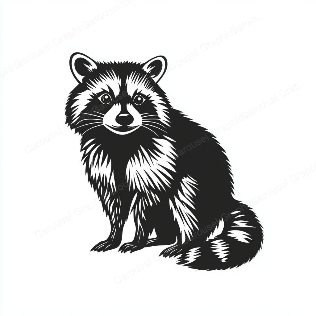 Raccoon Vector Graphic preview