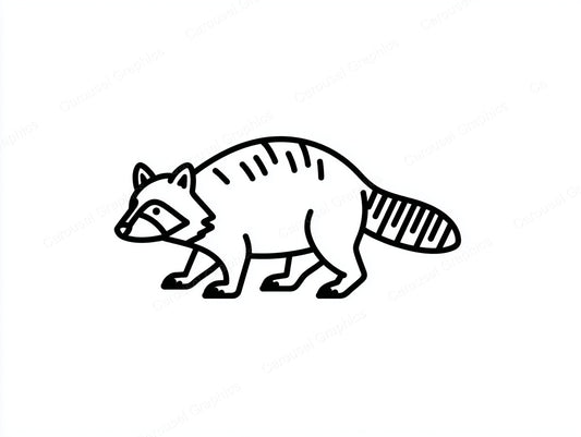 Raccoon Vector Graphic preview