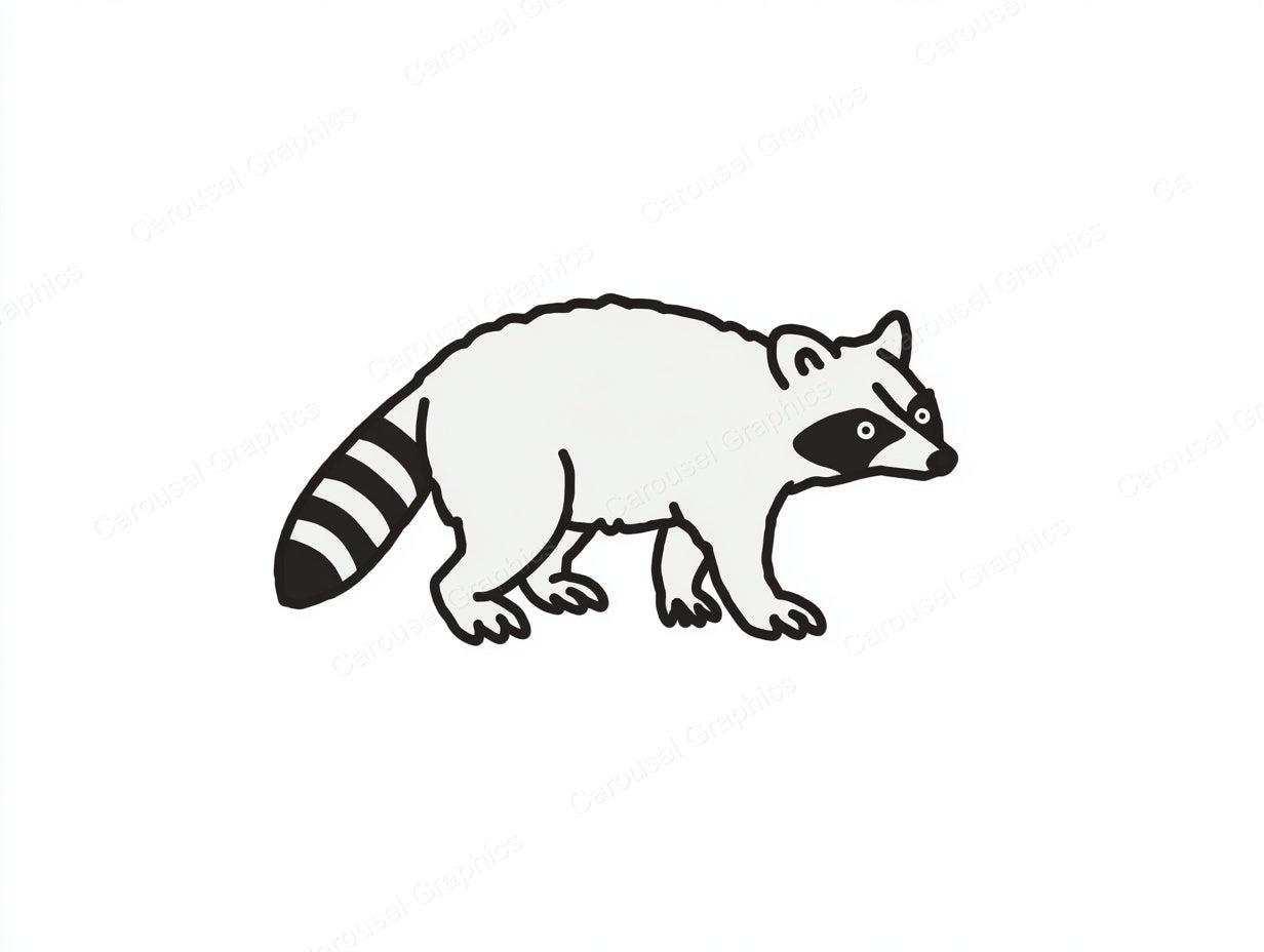 Raccoon Vector Graphic preview