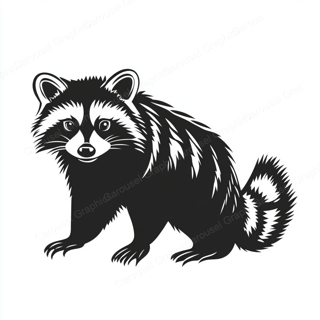 Raccoon Vector Graphic preview