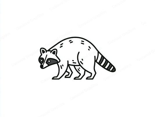 Raccoon Vector Graphic preview