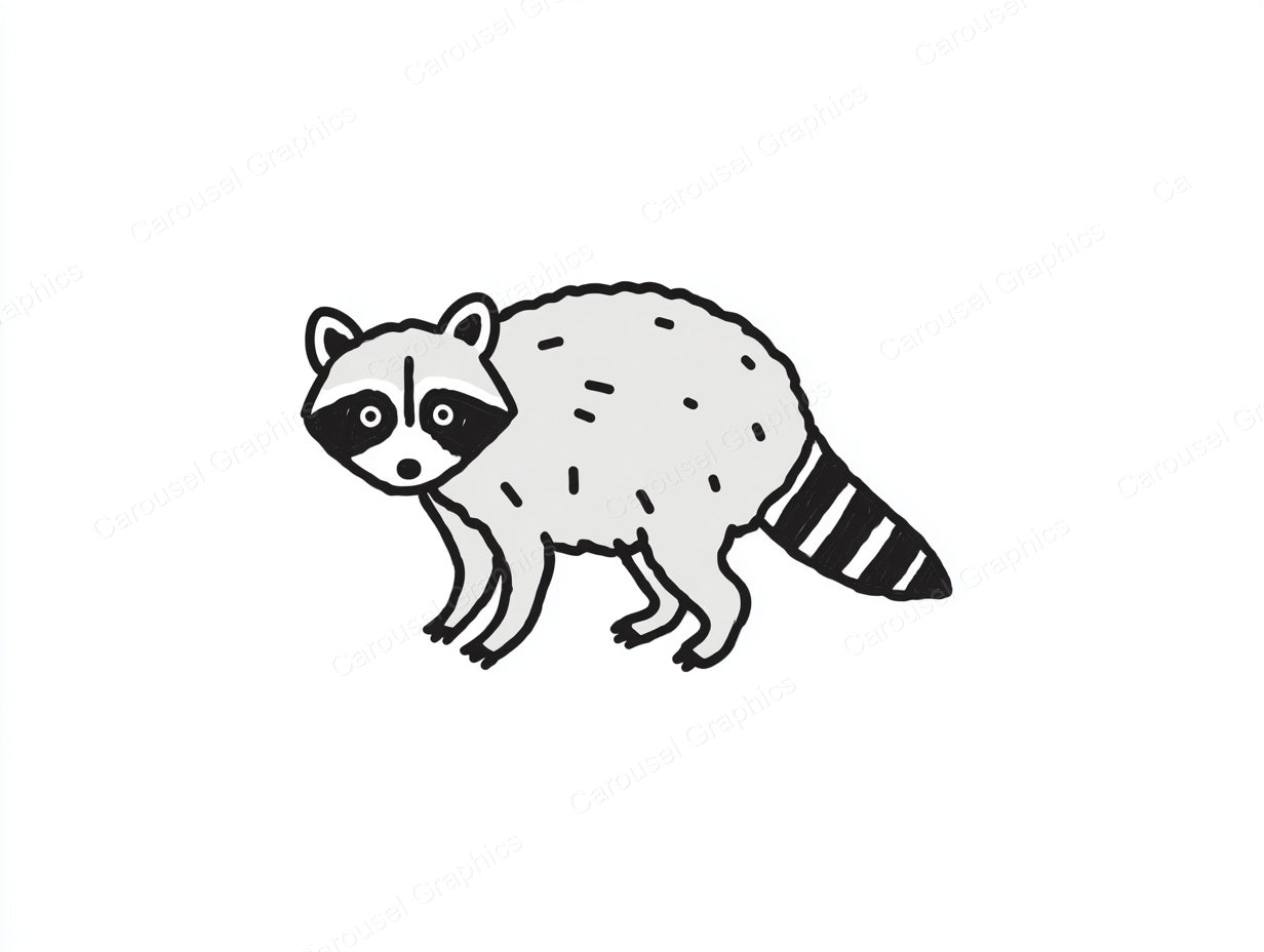 Raccoon Vector Graphic preview