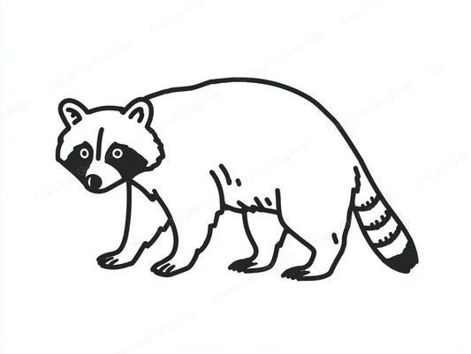 Raccoon Vector Graphic preview