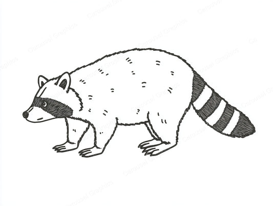 Raccoon Vector Graphic preview