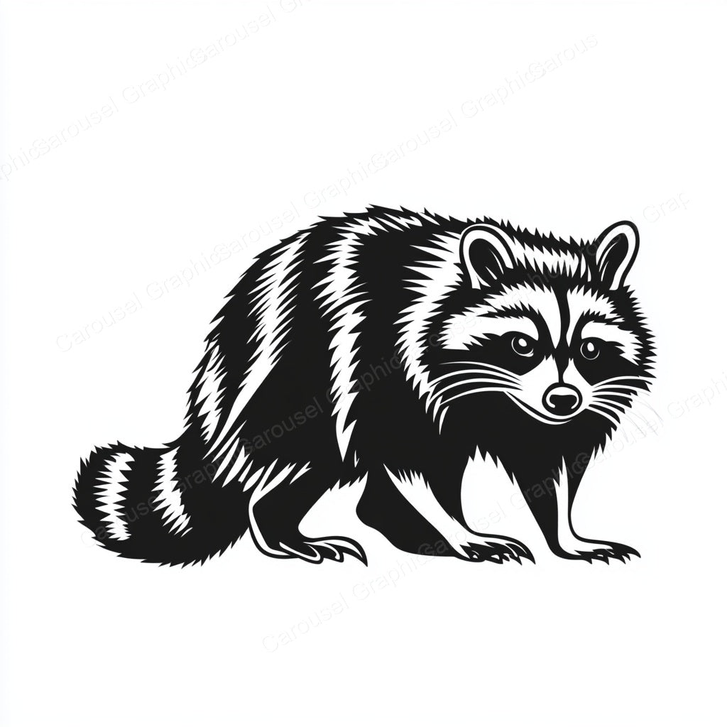 Raccoon Vector Graphic preview