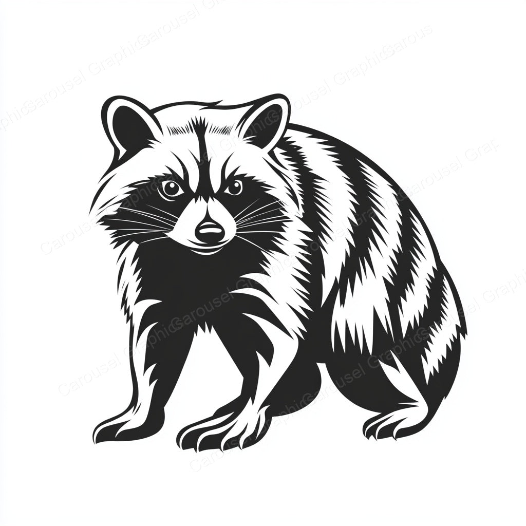 Raccoon Vector Graphic preview