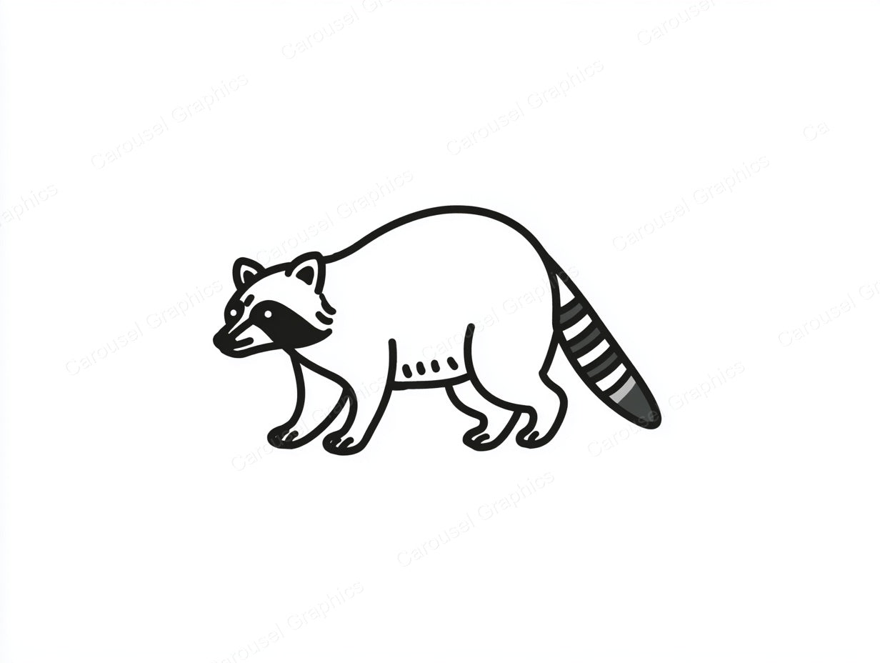 Raccoon Vector Graphic preview