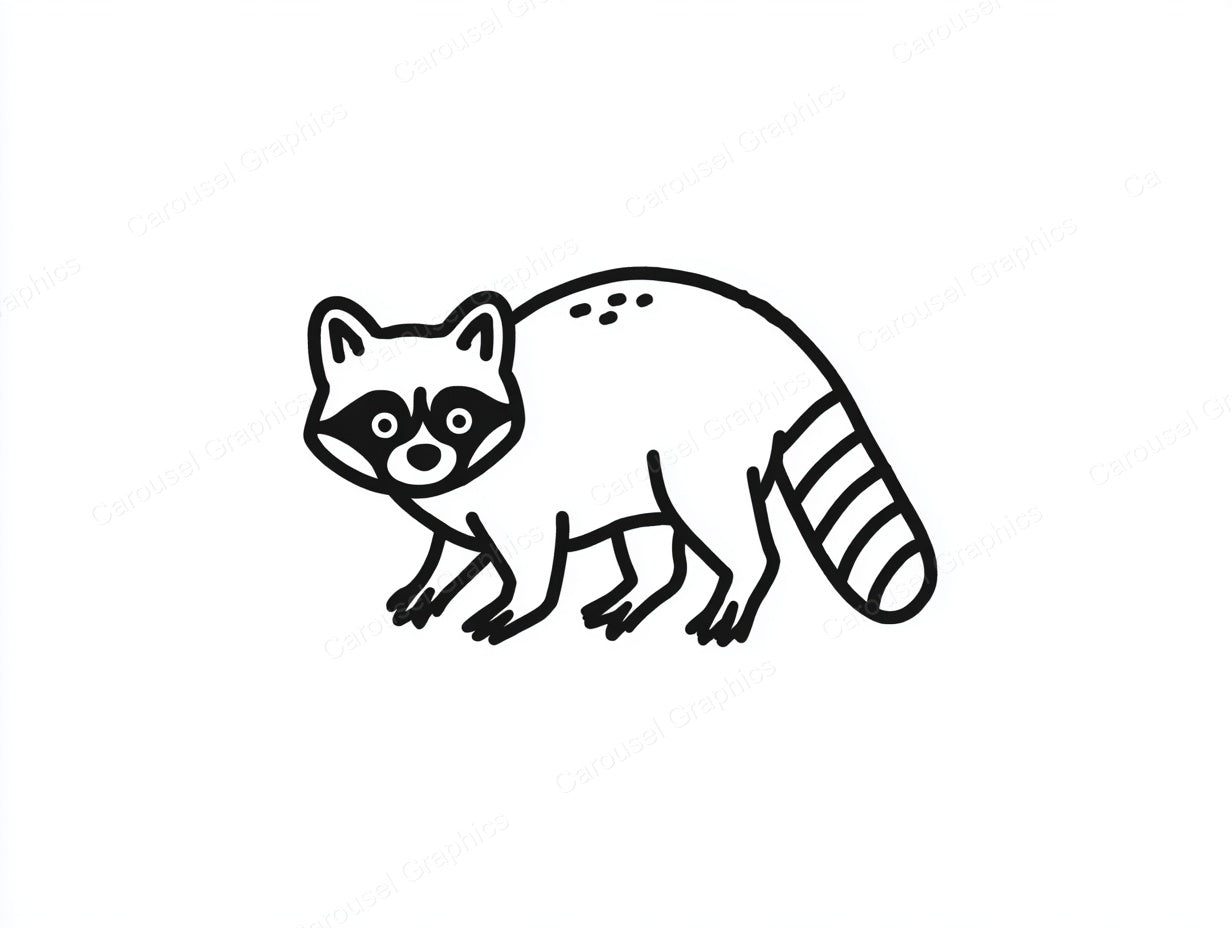 Raccoon Vector Graphic preview