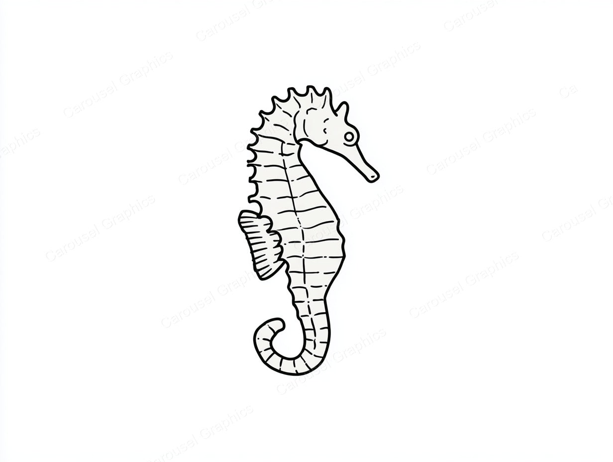 Seahorse Vector Graphic preview