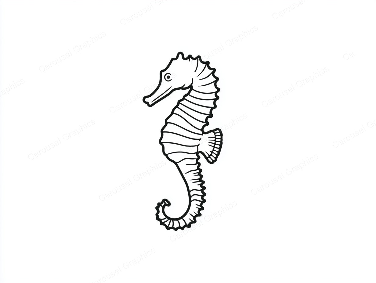 Seahorse Vector Graphic preview