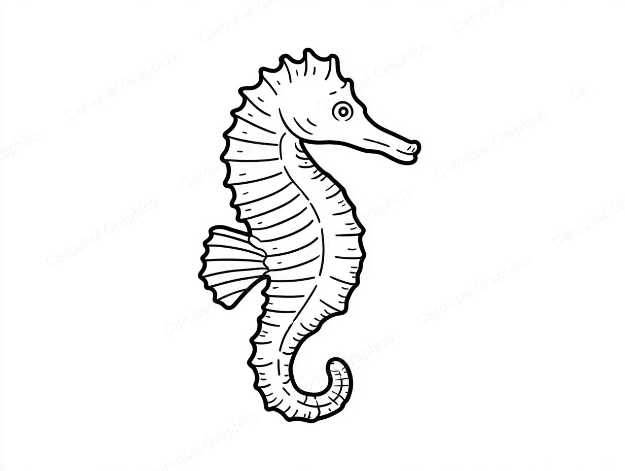 Seahorse Vector Graphic preview