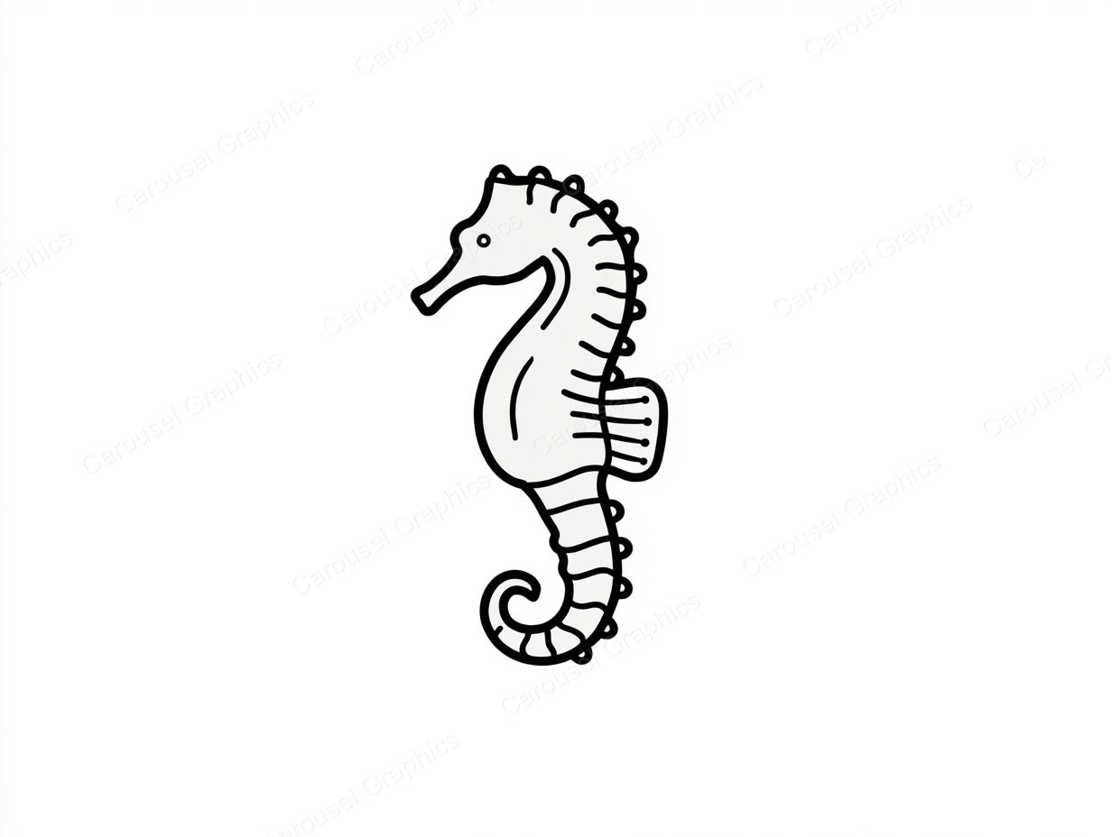Seahorse Vector Graphic preview