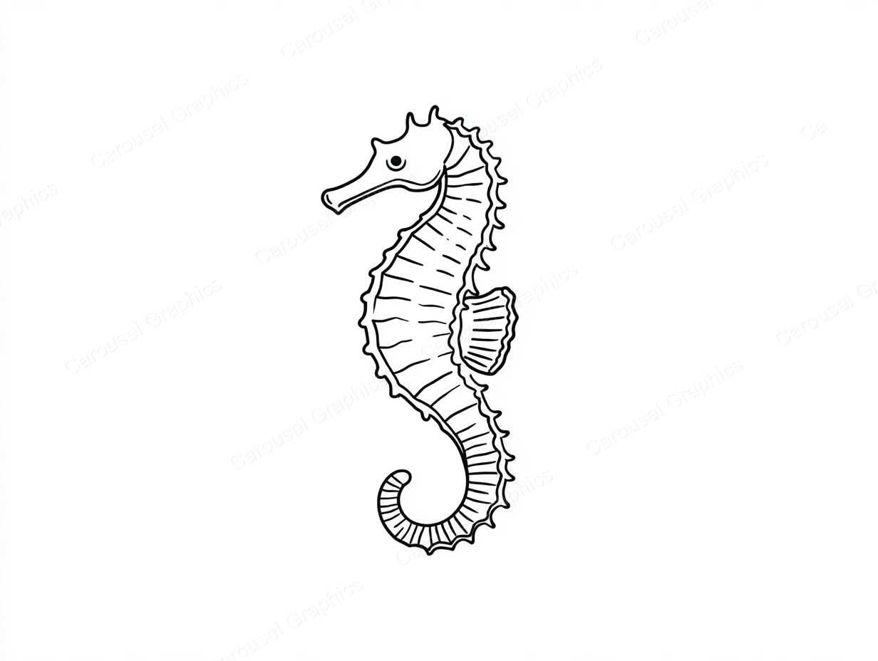 Seahorse Vector Graphic preview