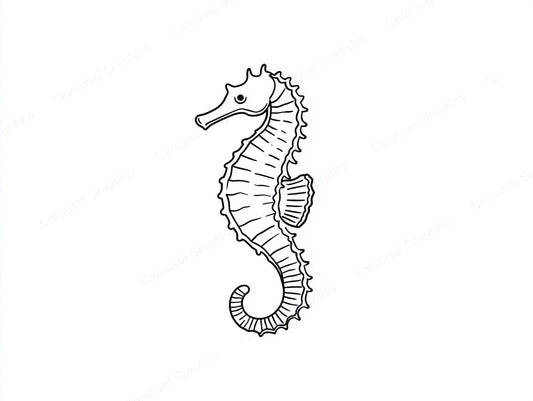 Seahorse Vector Graphic preview