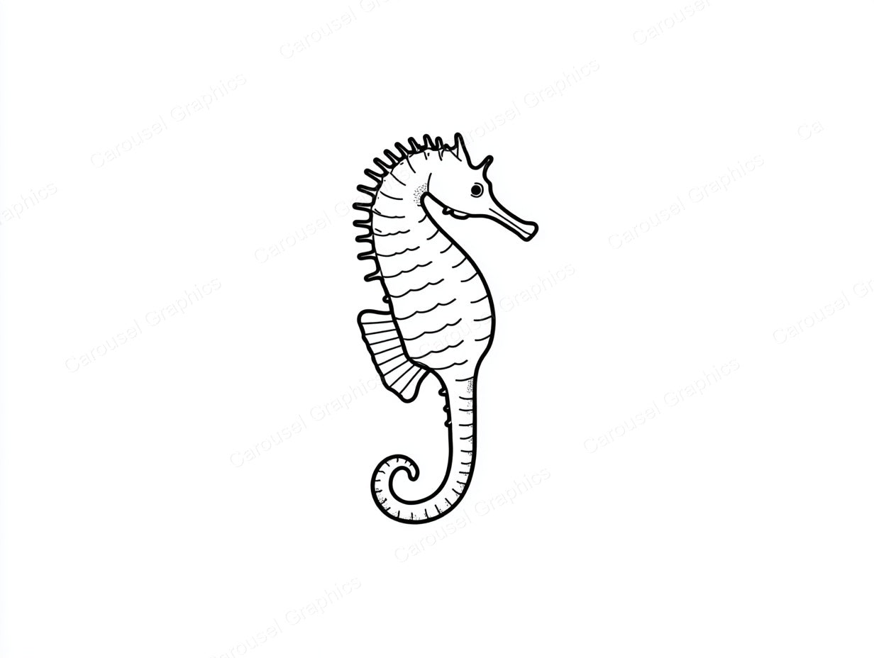 Seahorse Vector Graphic preview