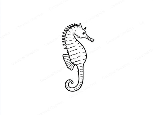 Seahorse Vector Graphic preview