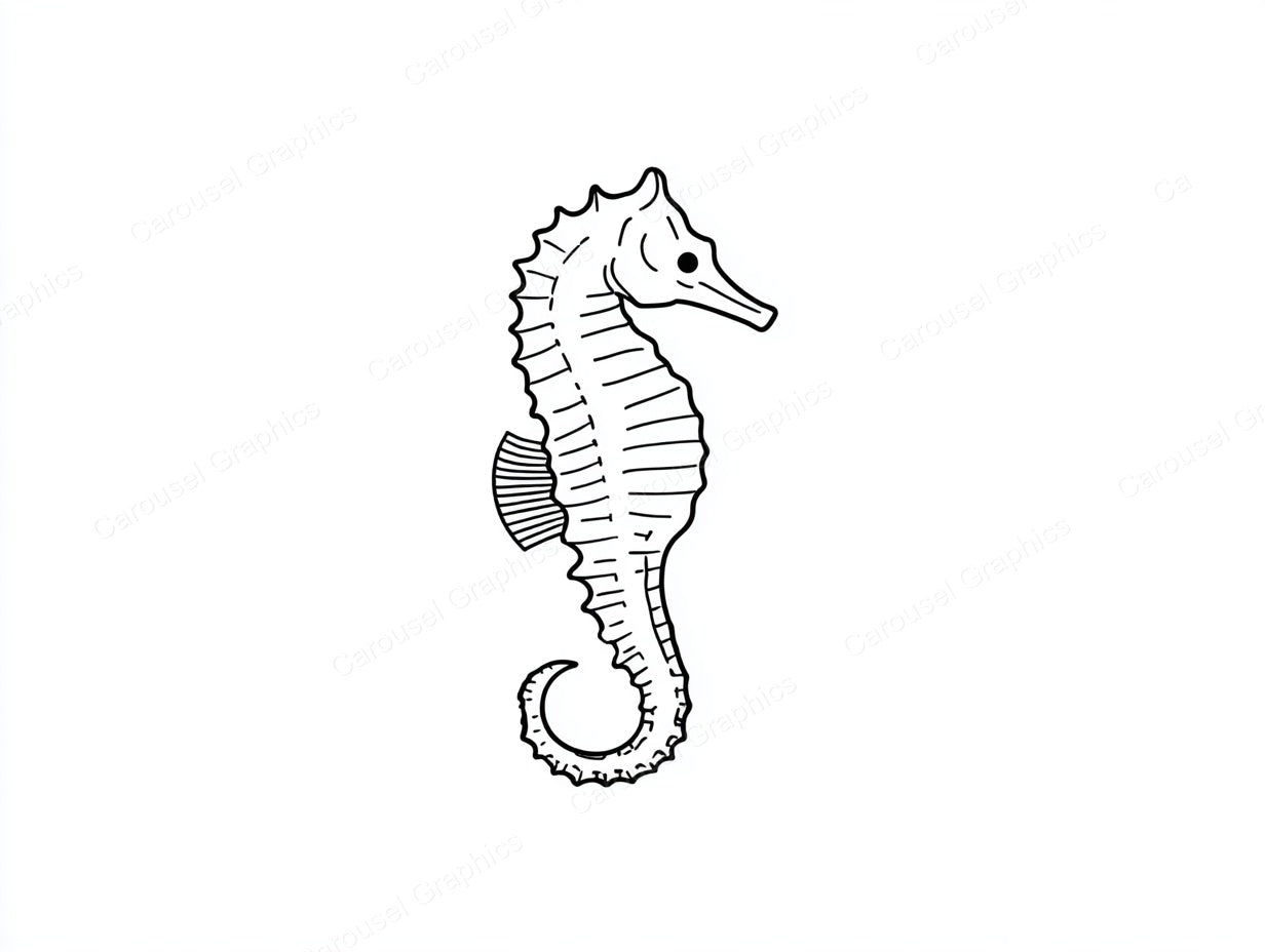 Seahorse Vector Graphic preview