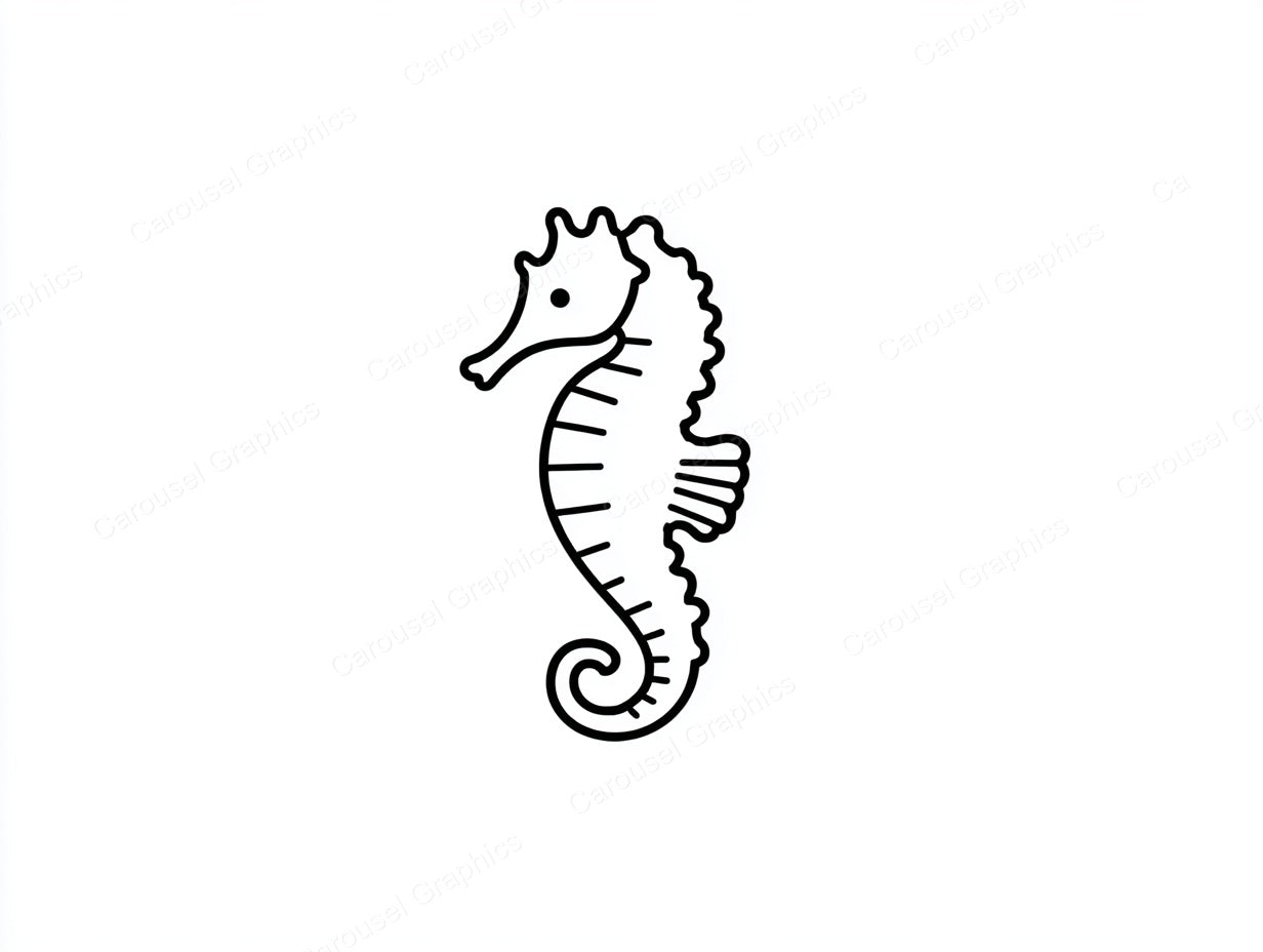 Seahorse Vector Graphic preview
