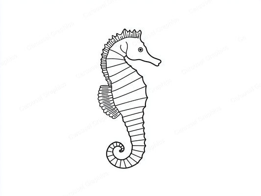 Seahorse Vector Graphic preview