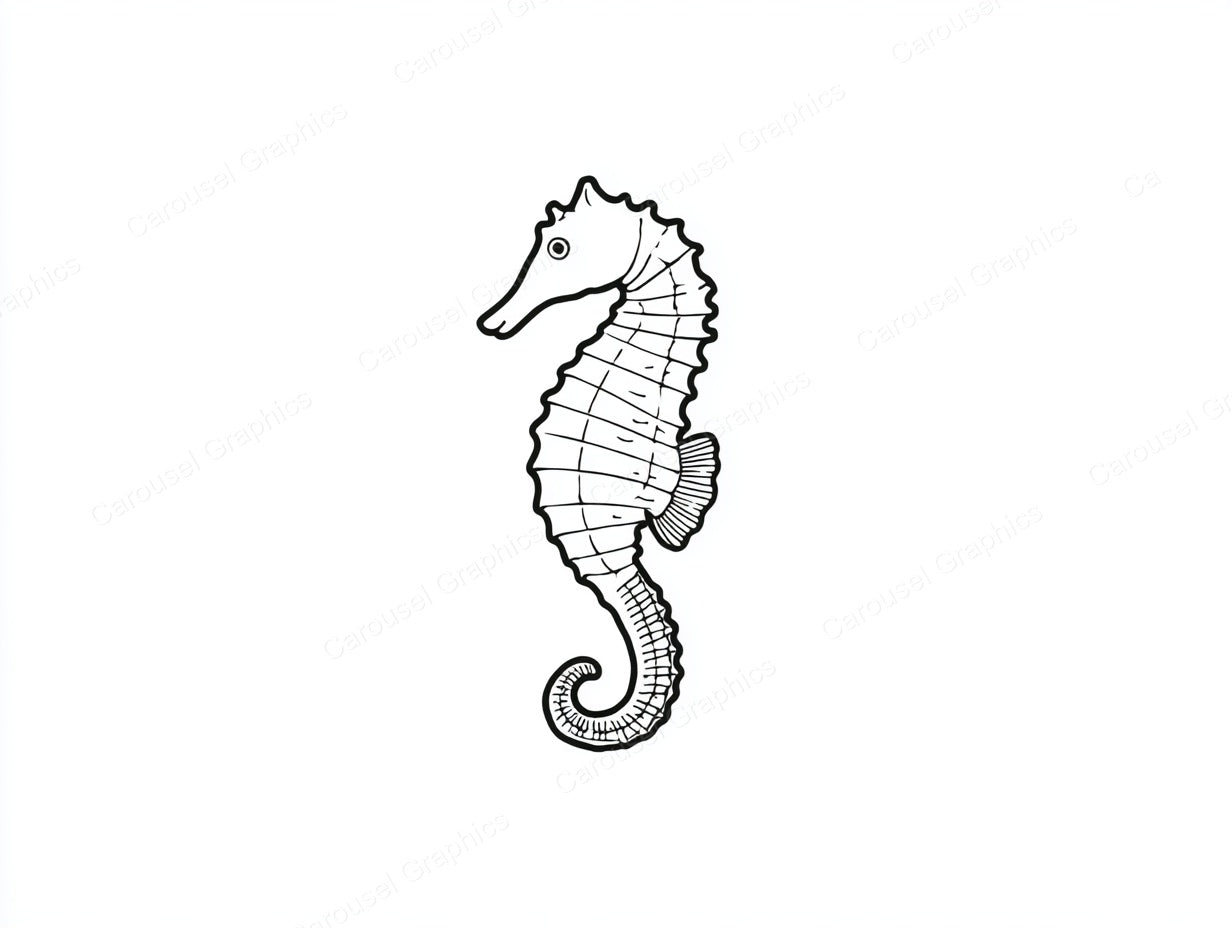 Seahorse Vector Graphic preview