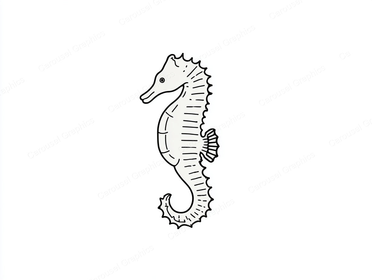 Seahorse Vector Graphic preview