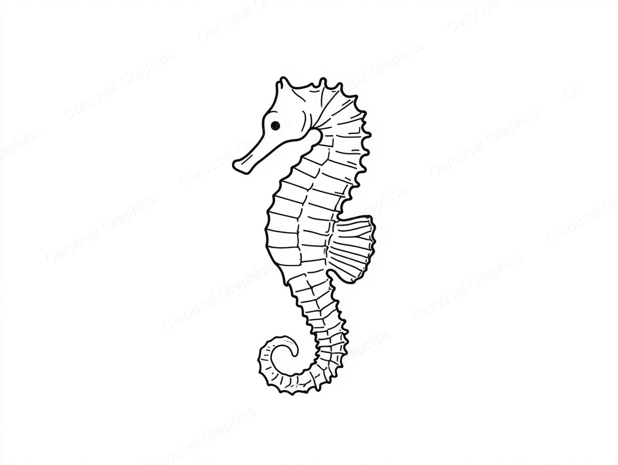 Seahorse Vector Graphic preview
