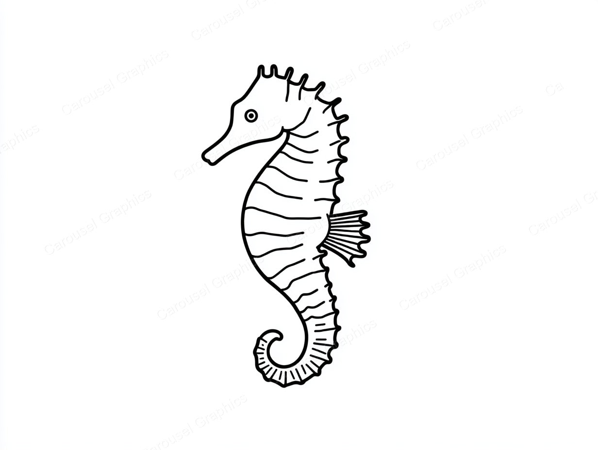 Seahorse Vector Graphic preview
