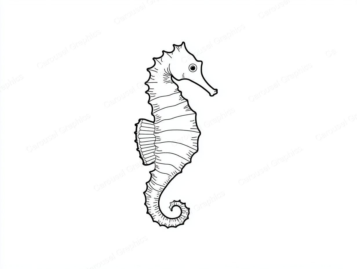 Seahorse Vector Graphic preview