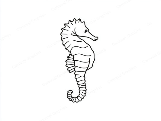 Seahorse Vector Graphic preview